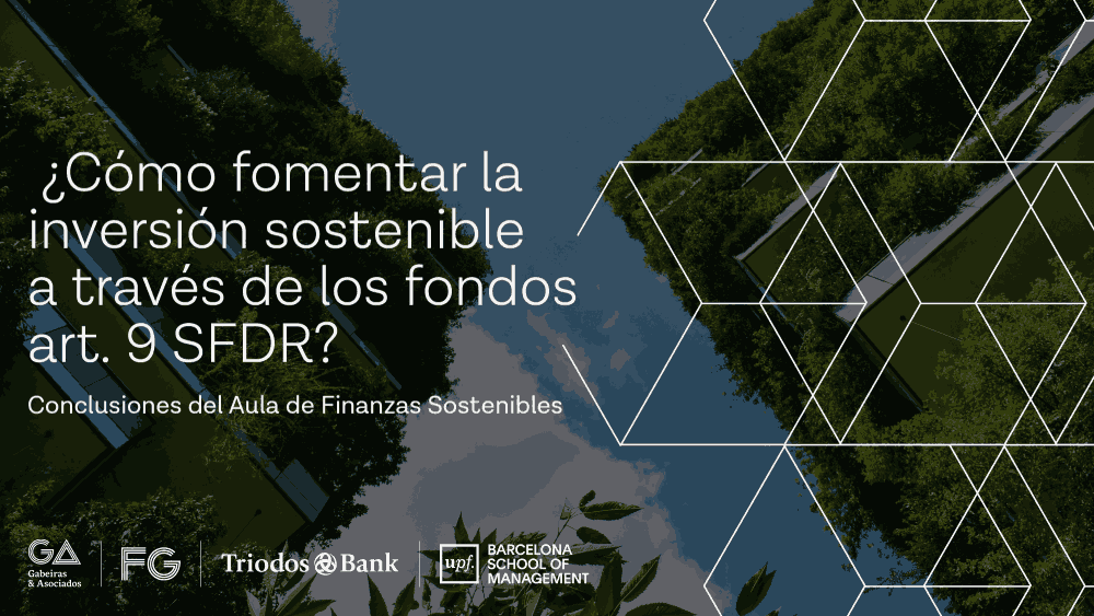 Cartel de presentación conclusiones del Aula de Finanzas Sostenibles